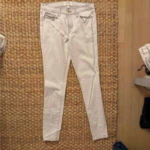 Frame white/grey skinny jeans